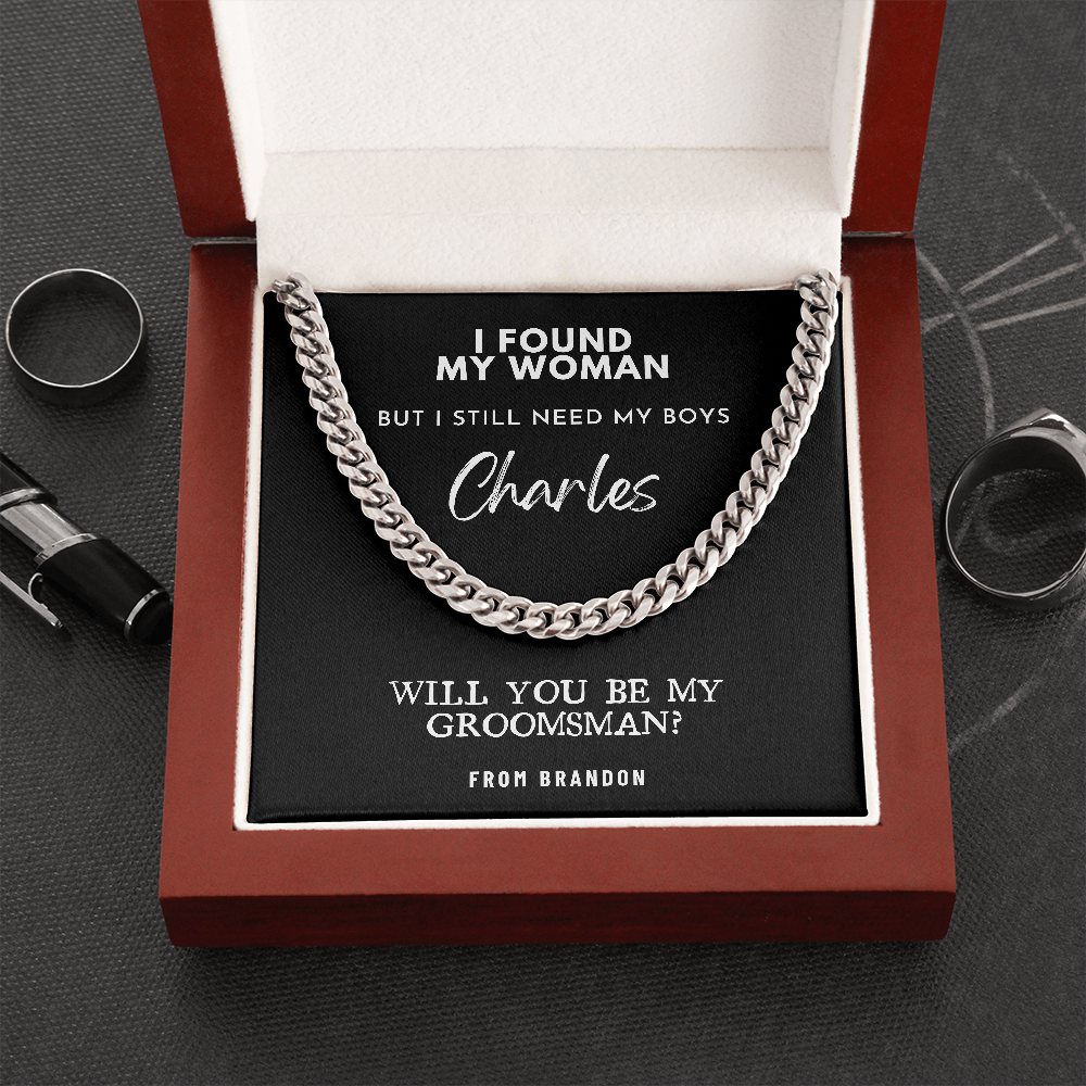 Groomsman Proposal Necklace