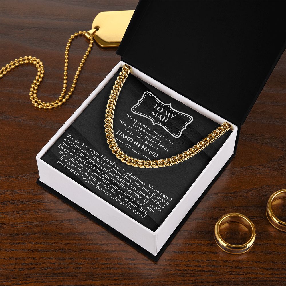 To My Boyfriend Gift - Anniversary / Valentine's Day / Christmas / Birthday - Cuban Link Chain