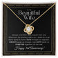 3 Year Anniversary Gift For Wife - Love Knot Necklace