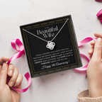 8 Year Anniversary Gift For Wife - Love Knot Necklace