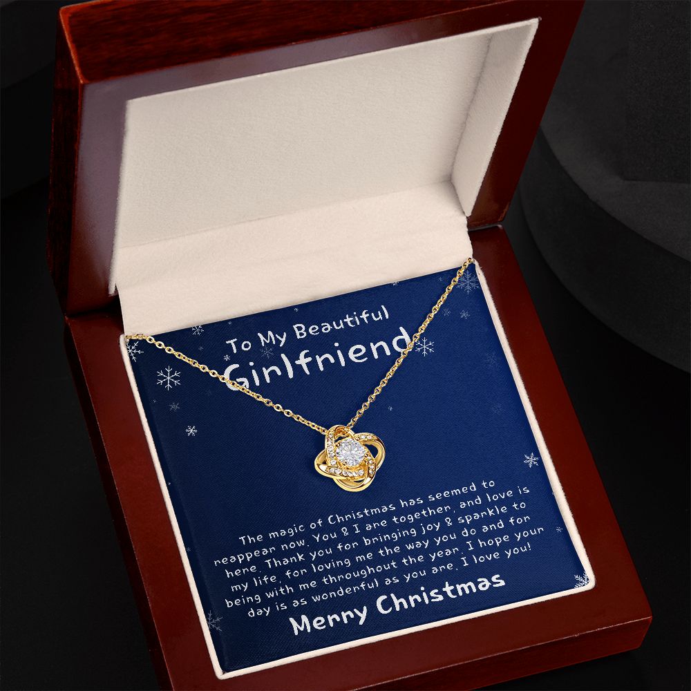Christmas Gift for Girlfriend - Love Knot Necklace