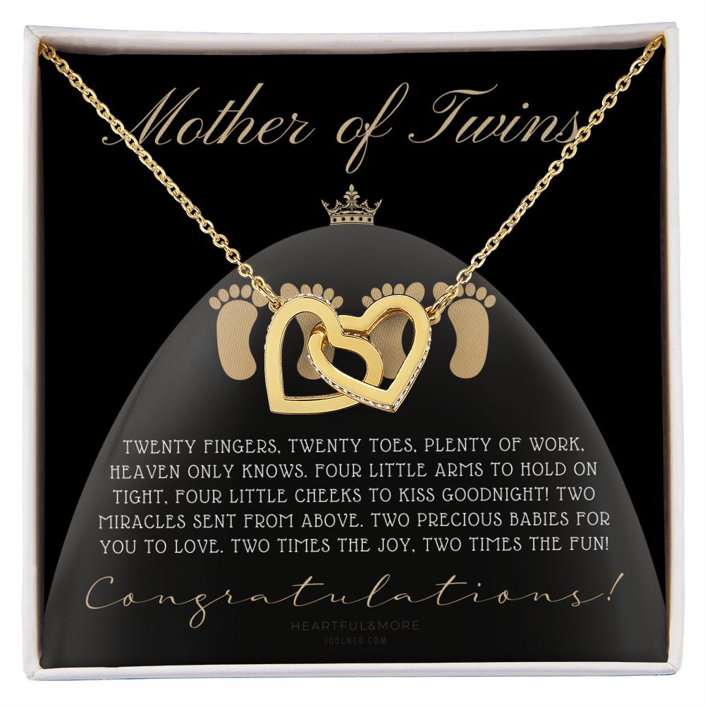 Mom Of Twins Gift, Jewelry For Mother Of Twins, Parents of Twins, Best Gift For New Mom of Twins, Birthday Gift For Mom of Twins Necklace