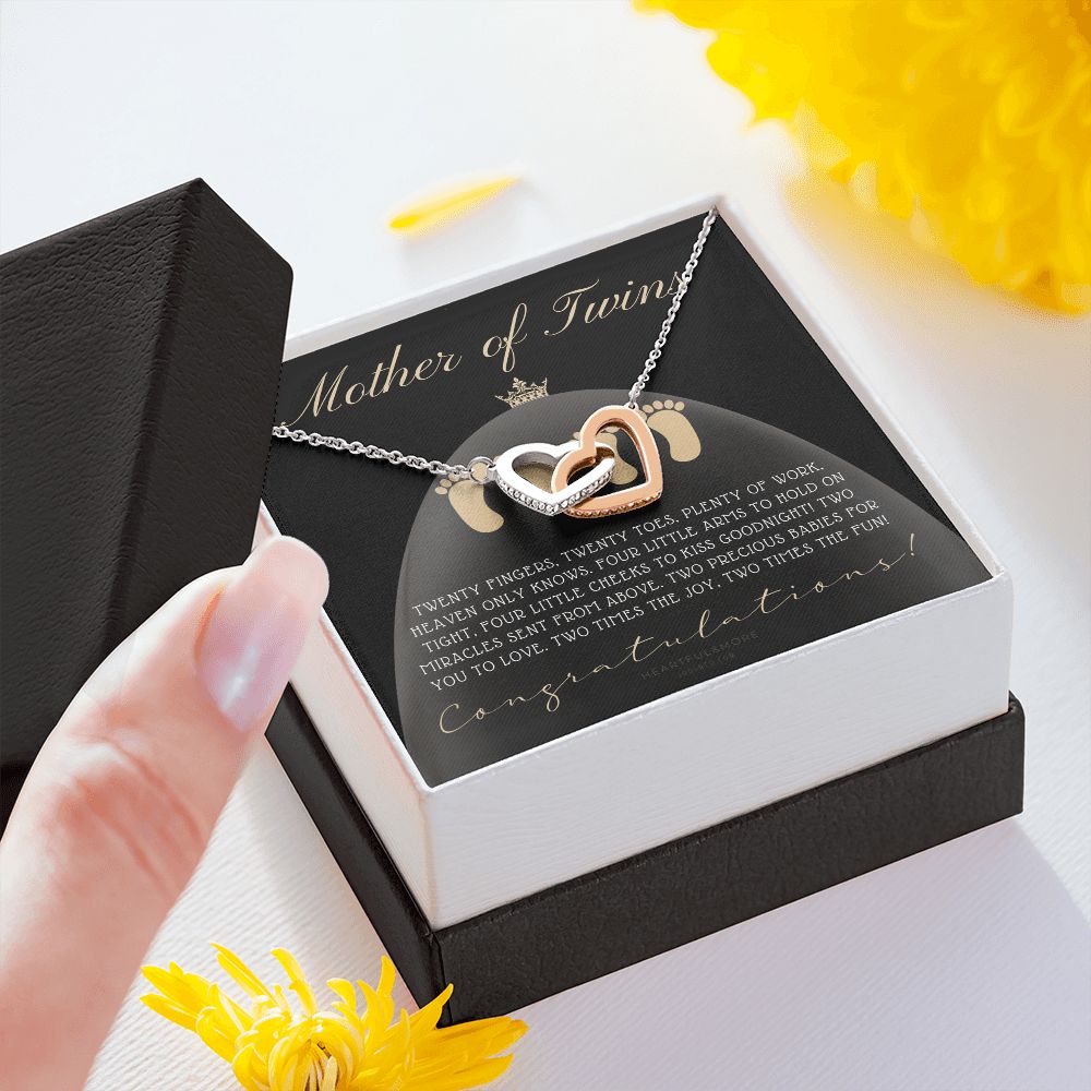 Mom Of Twins Gift, Jewelry For Mother Of Twins, Parents of Twins, Best Gift For New Mom of Twins, Birthday Gift For Mom of Twins Necklace