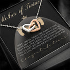 Mom Of Twins Gift, Jewelry For Mother Of Twins, Parents of Twins, Best Gift For New Mom of Twins, Birthday Gift For Mom of Twins Necklace