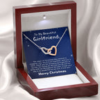 Christmas Gift for Girlfriend - Interlocking Hearts Necklace