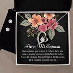 Esposa Necklace Earring Gift, Spanish Wife Gift from Husband, Para Mi Esposa, Jewelry, Regalo de Navidad Para Esposa, Cumpleaños Para Esposa