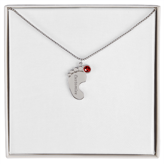 New Mom Necklace, Baby Birthstone & Name Necklace, Unique Gifts for Expecting Mom, Pregnant Wife Gifts, Mothers Day Gifts, Birthday Gifts