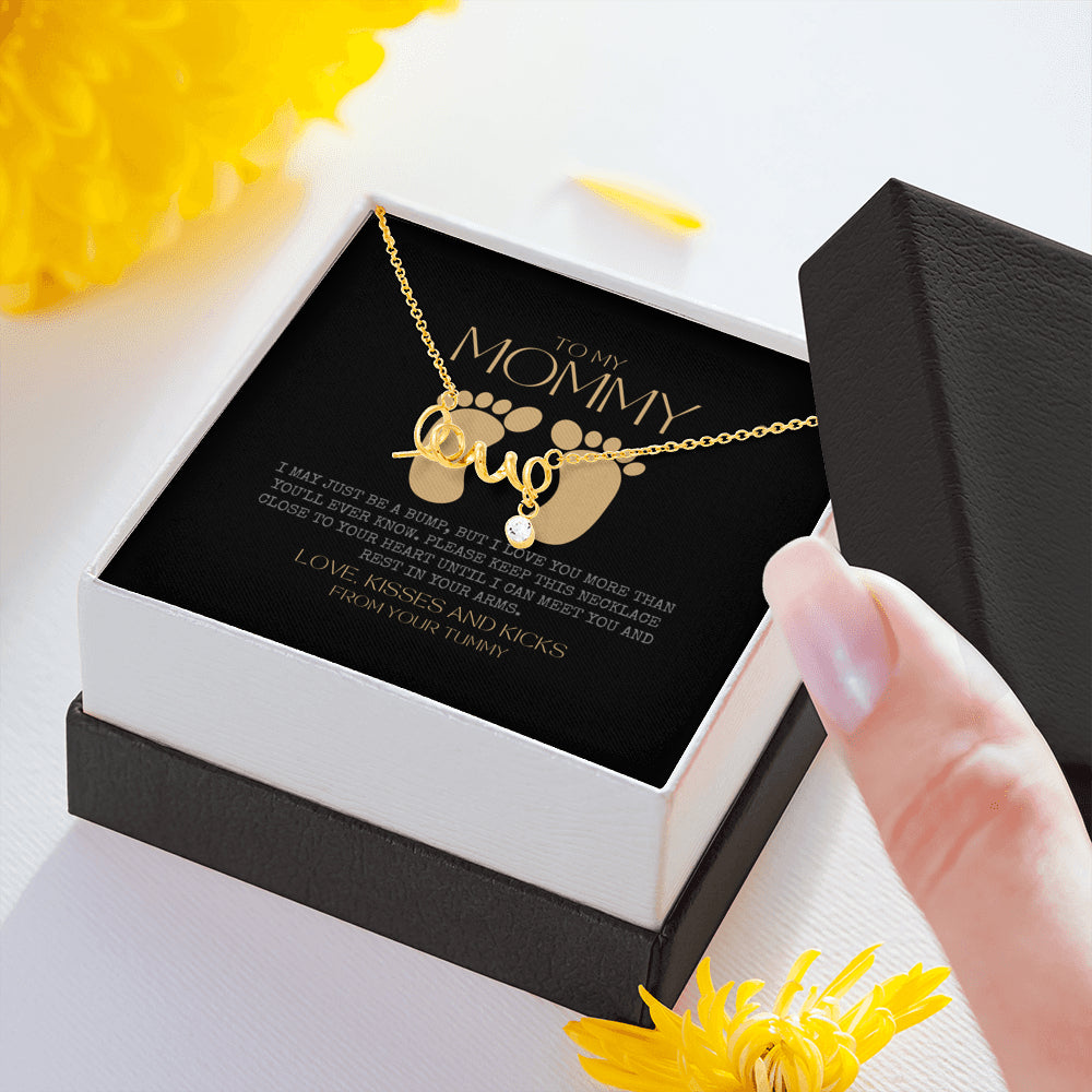 Baby shower gift | New Mommy Necklace | Pregnant Wife Gift | To My Mommy | I May Just Be A Bump But I Love You More Than You Ever Know | To mummy from bump | To Mommy to be | Pregnancy Gift for First Time Mom | New Mom in Hospital | Gift for Pregnant Wife