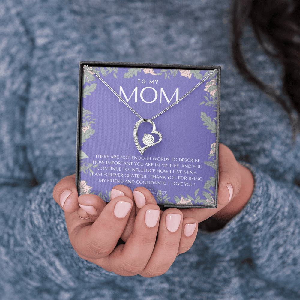 To My Mom Necklace | Mom Gift | Mother’s Day Gift | Birthday Gift for Mom | Gift from Daughter for Mom | Necklace for Mom | Gift for Mom