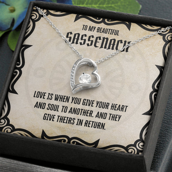 To My Sassenach, Outlander Gift, Outlander Gift Box, Outlander Jewelry, Outlander Gift For Wife, Outlander Charm, Outlander Necklace