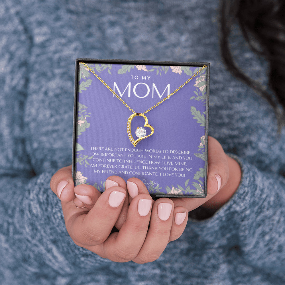 To My Mom Necklace | Mom Gift | Mother’s Day Gift | Birthday Gift for Mom | Gift from Daughter for Mom | Necklace for Mom | Gift for Mom