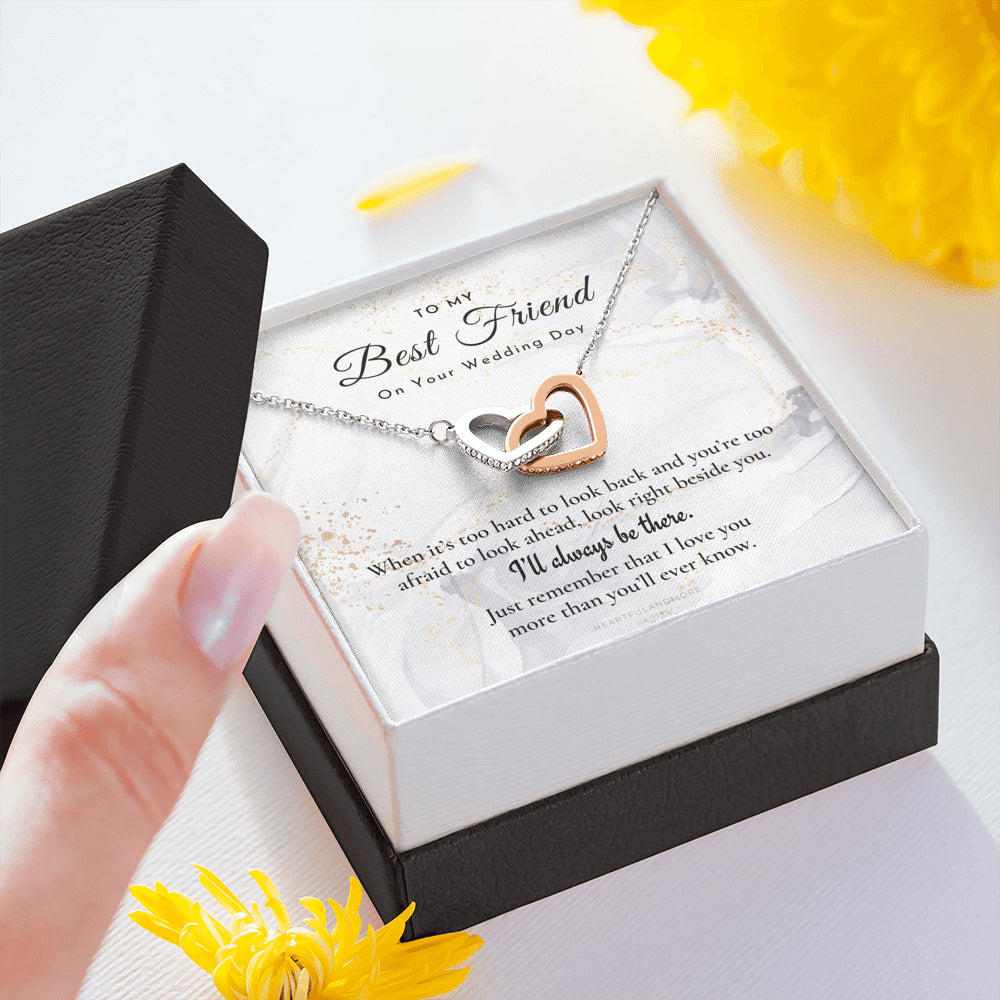 Best Friend Gift on Her Wedding Day, Best Friend to Bride Necklace, Best Friend Gift to Bride, Bride Gift From Maid of Honor, To My Best Friend