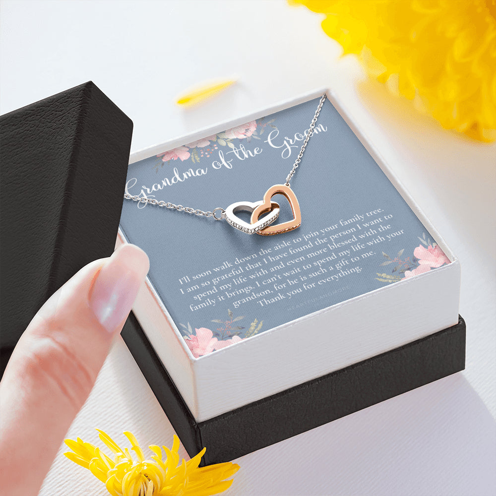 Grandmother of the Groom Gift Necklace, Grandma Wedding Gift, Nana, Bridal Shower, Rehearsal Dinner, Thank You Gift