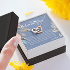 Daughter Gift from Mom, Heart Necklace Daughter Gift, Interlocking Necklace to Daughter, Daughter Graduation, Birthday Gift, Necklace