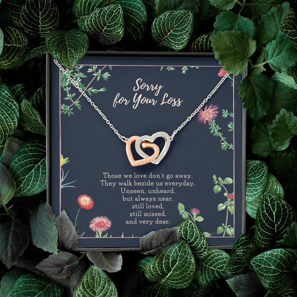 Loss of Loved one necklace, Loss of mother gift, Loss of father gift, Sorry for your loss, Sympathy gift, Sterling Silver, Pet loss gift