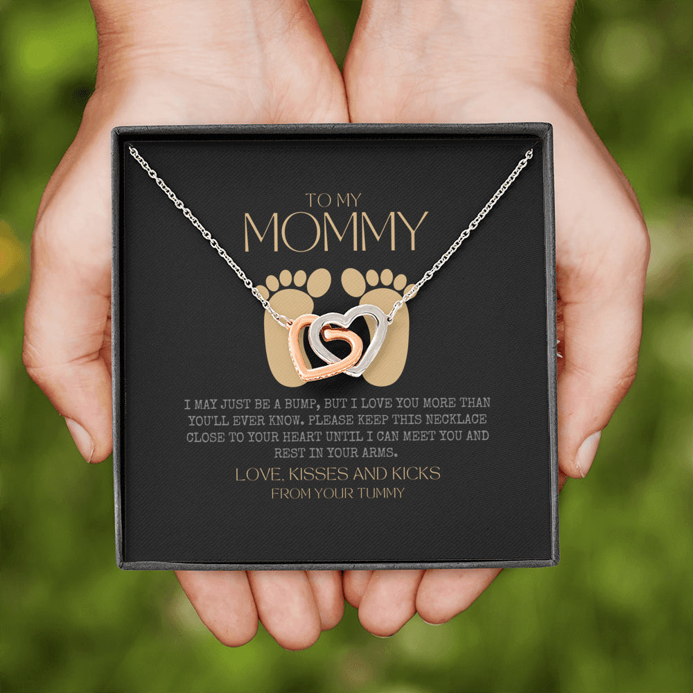 Baby shower gift | New Mommy Necklace | Pregnant Wife Gift | To My Mommy | I May Just Be A Bump But I Love You More Than You Ever Know | To mummy from bump | To Mommy to be | Pregnancy Gift for First Time Mom | New Mom in Hospital | Gift for Pregnant Wife