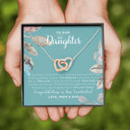 To Our Daughter, Straighten Your Crown Necklace, Parents Daughter Necklace, Daughter Graduation Gift, Graduation on Pandemic