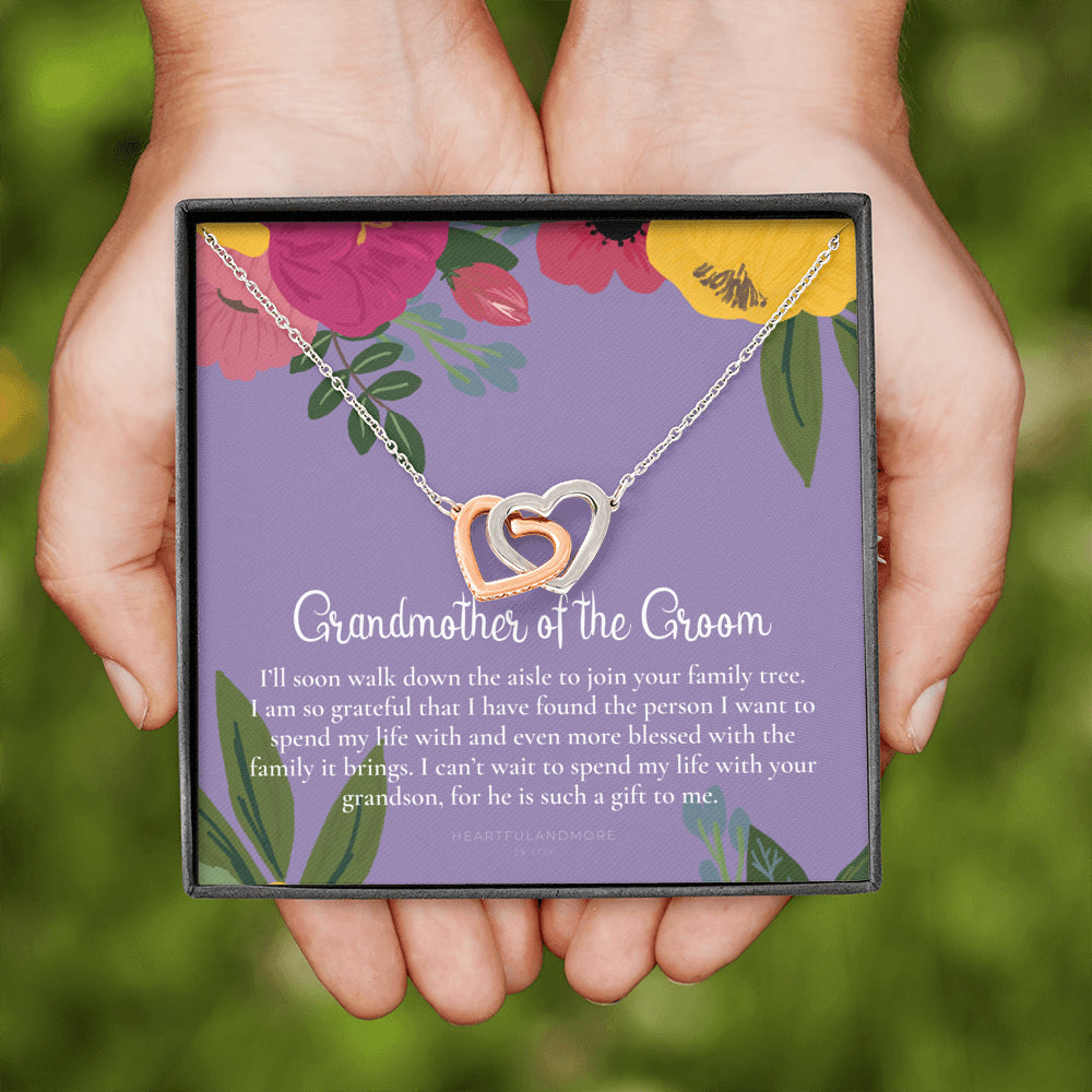 Grandmother of the Groom Gift Necklace, Grandma Wedding Gift, Nana, Bridal Shower, Rehearsal Dinner, Thank You Gift