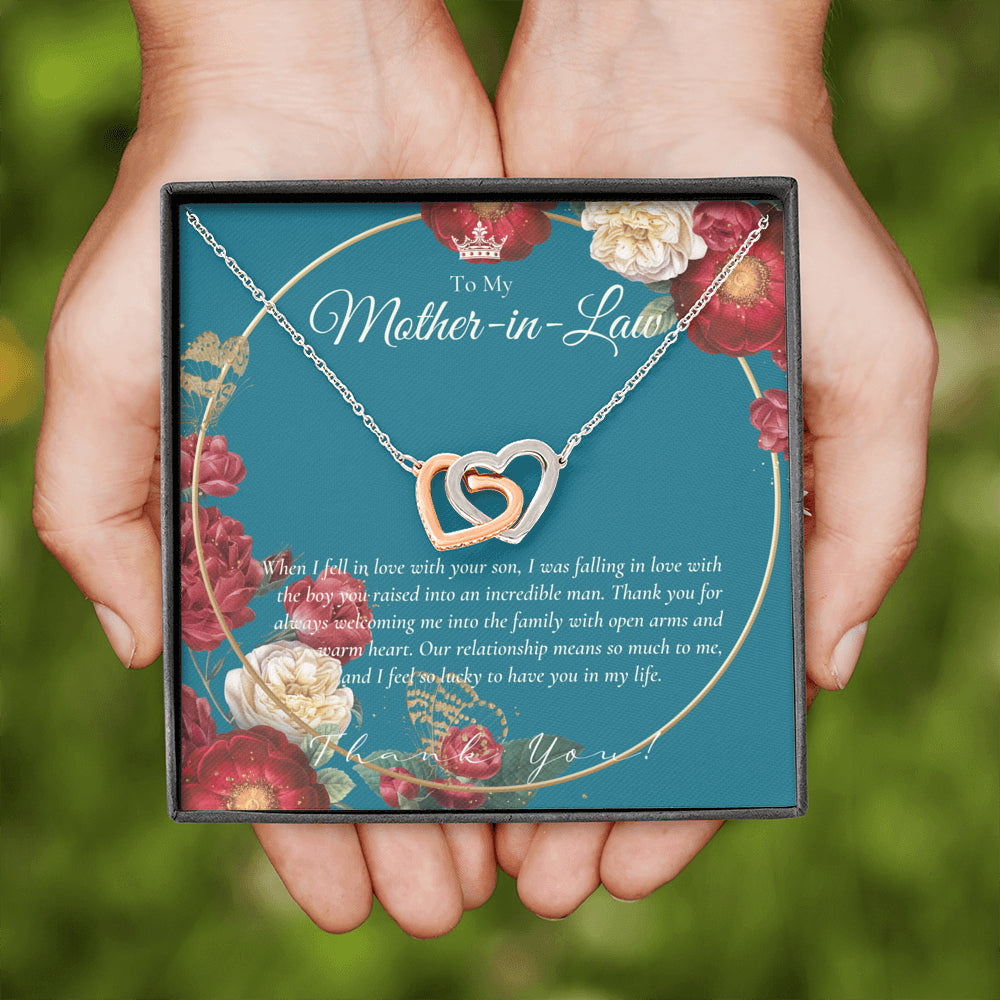 Interlocking Necklace | Mother in Law Gift | Mom in Law Jewelry | Mother's Day Gift for Mother-in-Law | Gift for Mother in Law | Mother-in-Law Necklace