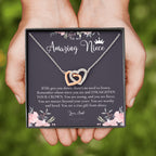 To My Amazing Niece, Straighten Your Crown Necklace, Aunt Niece Necklace, Niece Birthday Gift, Niece Graduation Gift