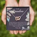 Gift For Grandma Necklace, Grandmother Birthday Gift From Granddaughter/Grandson, To My Grandma Necklace Gift, Grandmother Gift, Grandparents Day Gift