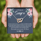 Suegra Necklace Gift, Spanish Mother In Law Gift from Daughter In Law, Regalo Para Mi Suegra,Nuera A Suegra Cumpleaños De La Suegra,Jewelry