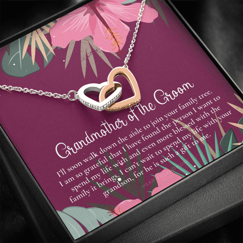 Grandmother of the Groom Gift Necklace, Grandma Wedding Gift, Nana, Bridal Shower, Rehearsal Dinner, Thank You Gift