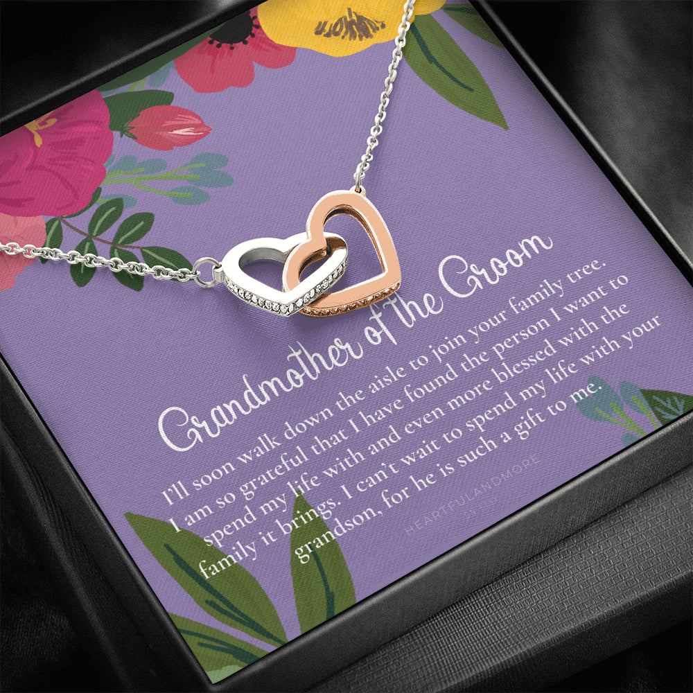 Grandmother of the Groom Gift Necklace, Grandma Wedding Gift, Nana, Bridal Shower, Rehearsal Dinner, Thank You Gift