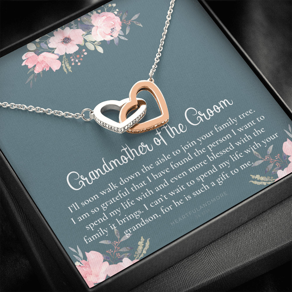 Grandmother of the Groom Gift Necklace, Grandma Wedding Gift, Nana, Bridal Shower, Rehearsal Dinner, Thank You Gift