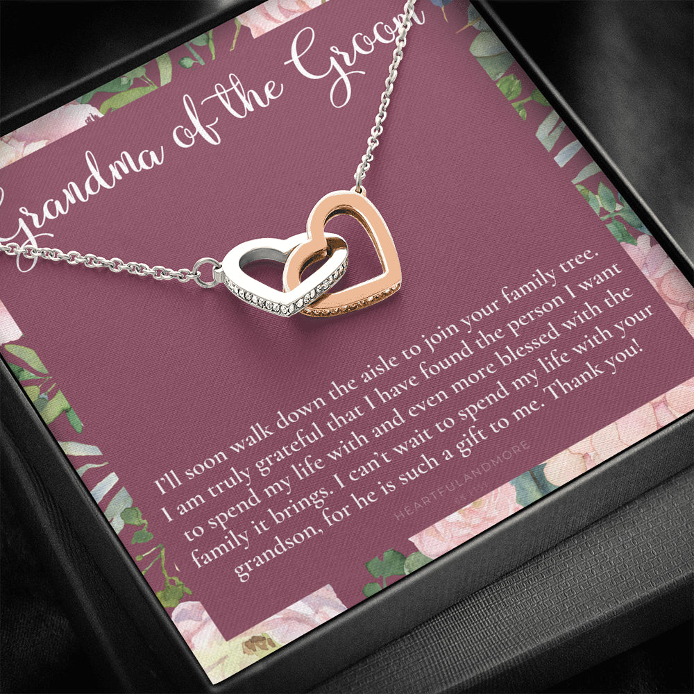 Grandmother of the Groom Gift Necklace, Grandma Wedding Gift, Nana, Bridal Shower, Rehearsal Dinner, Thank You Gift