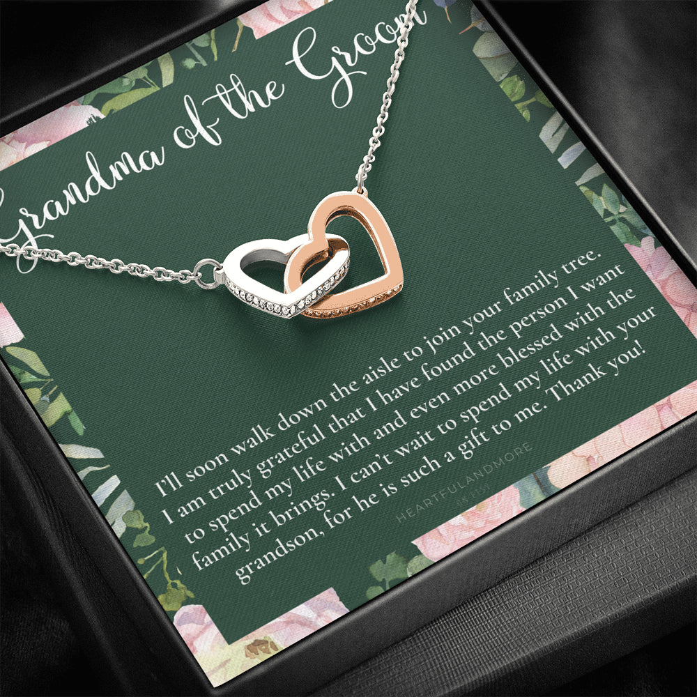 Grandmother of the Groom Gift Necklace, Grandma Wedding Gift, Nana, Bridal Shower, Rehearsal Dinner, Thank You Gift