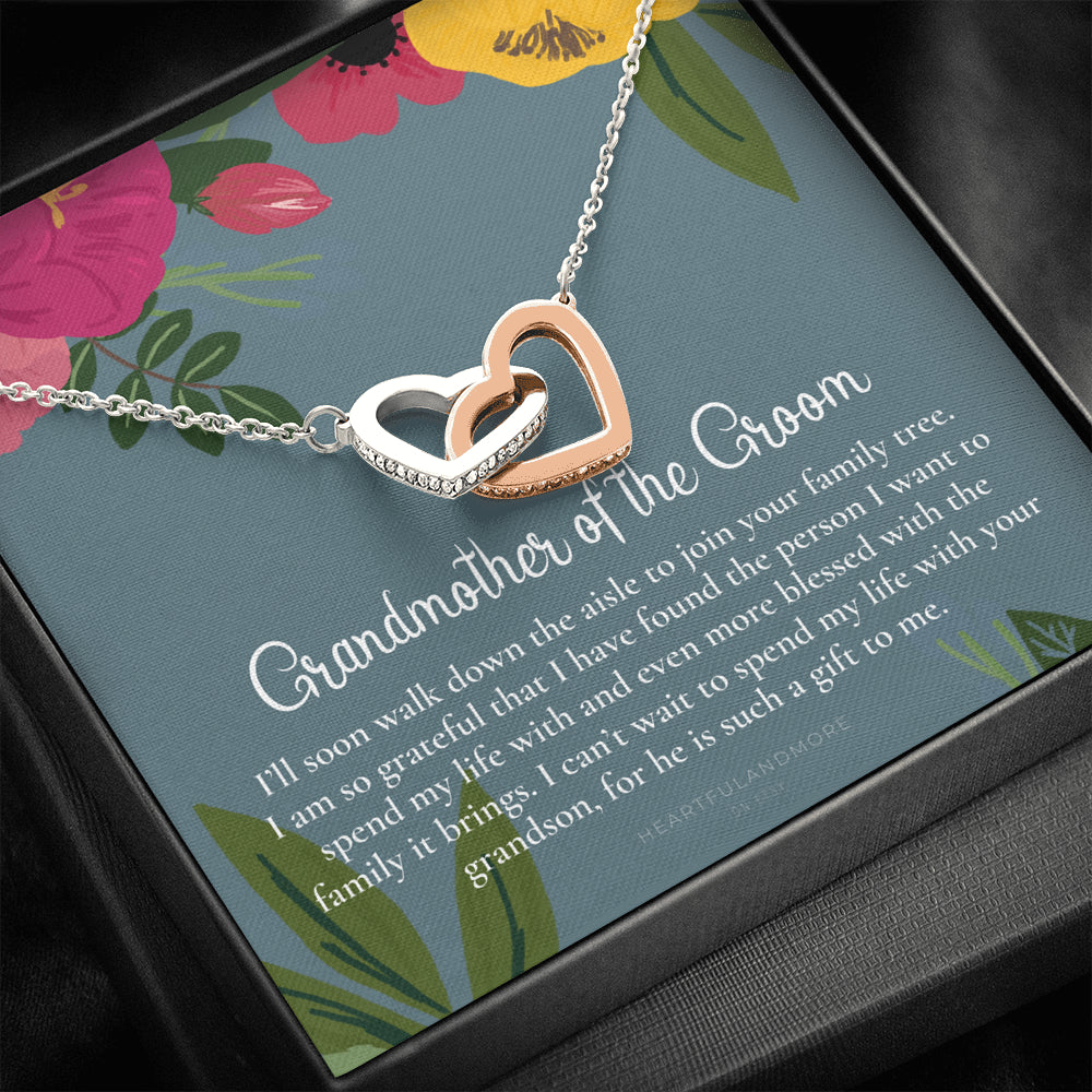 Grandmother of the Groom Gift Necklace, Grandma Wedding Gift, Nana, Bridal Shower, Rehearsal Dinner, Thank You Gift