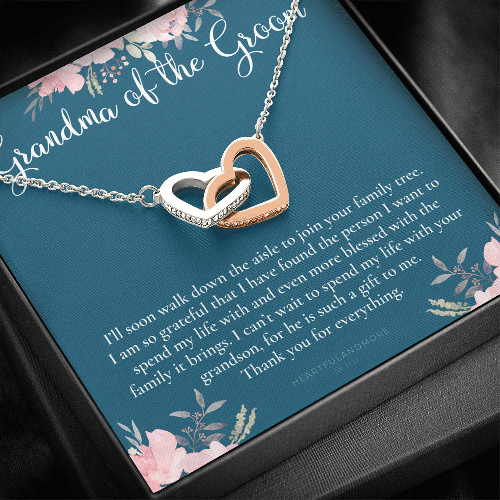 Grandmother of the Groom Gift Necklace, Grandma Wedding Gift, Nana, Bridal Shower, Rehearsal Dinner, Thank You Gift