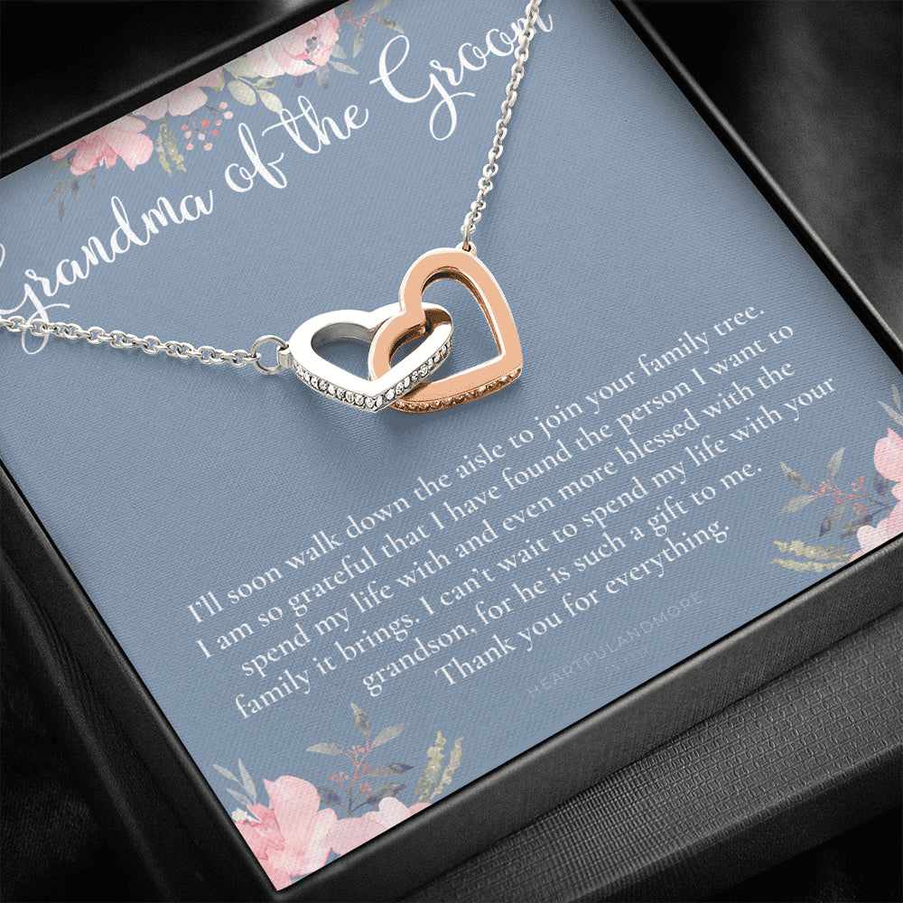 Grandmother of the Groom Gift Necklace, Grandma Wedding Gift, Nana, Bridal Shower, Rehearsal Dinner, Thank You Gift