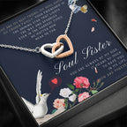 Soul Sister Necklace | Unbiological Sister Jewelry | Badass Sister Necklace | Friendship Heart necklace | Birthday | Graduation | Anniversary