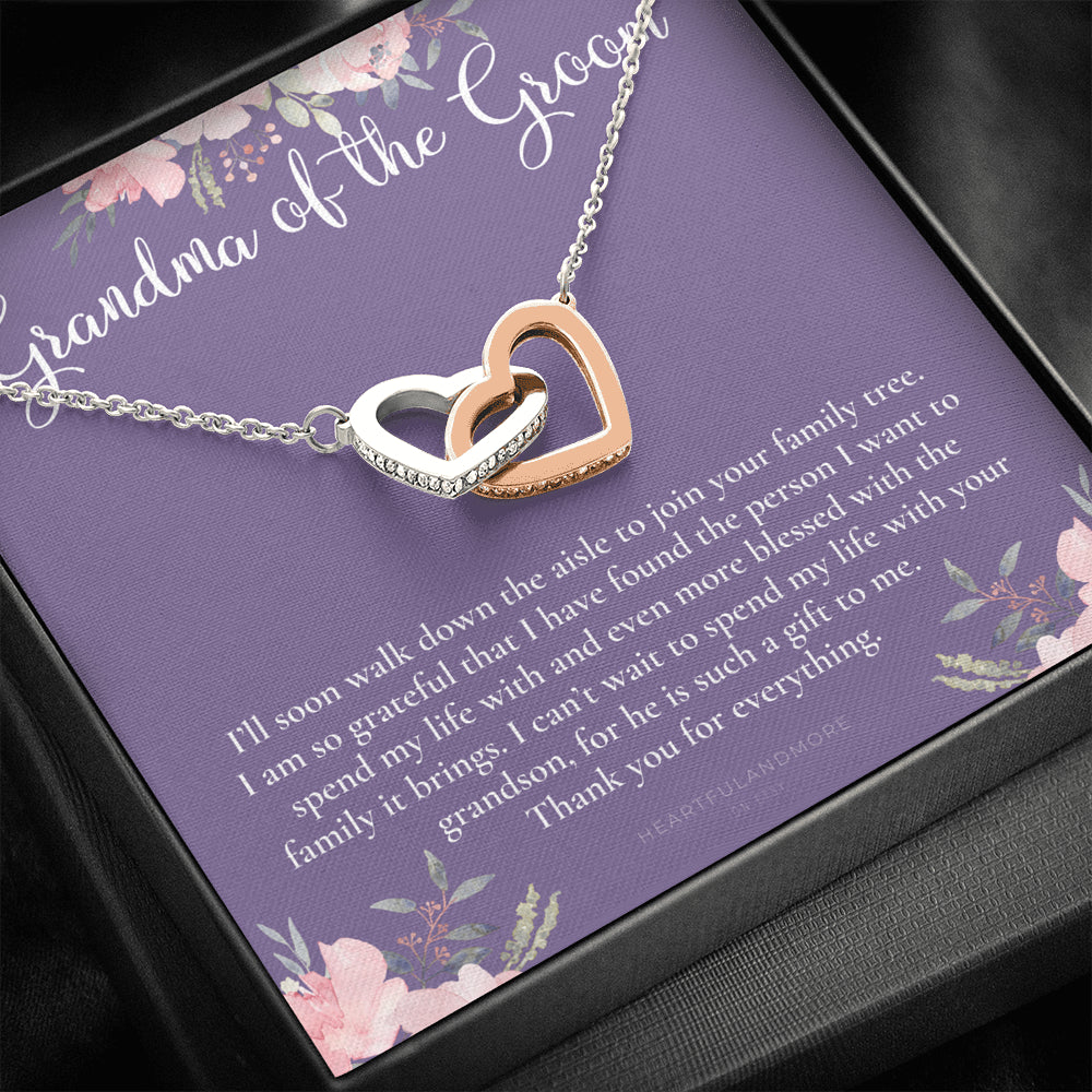 Grandmother of the Groom Gift Necklace, Grandma Wedding Gift, Nana, Bridal Shower, Rehearsal Dinner, Thank You Gift