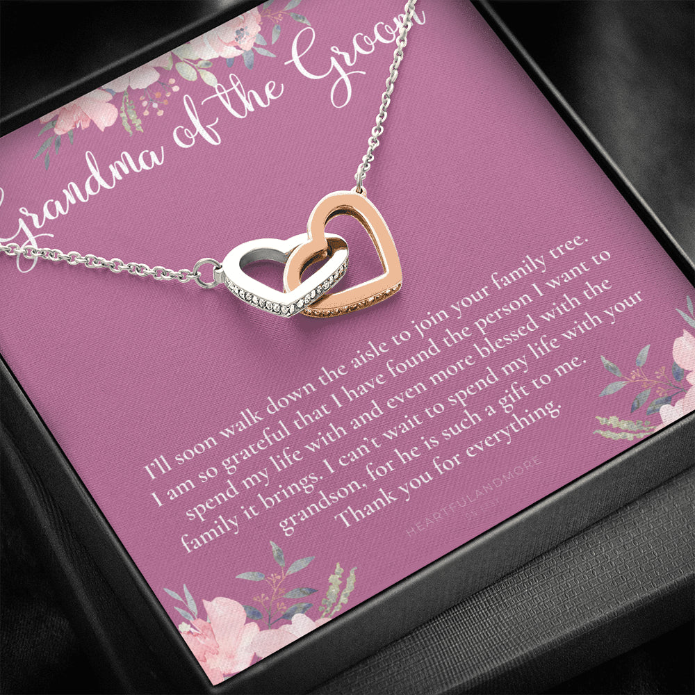 Grandmother of the Groom Gift Necklace, Grandma Wedding Gift, Nana, Bridal Shower, Rehearsal Dinner, Thank You Gift