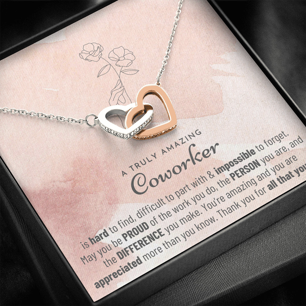 Thank You Gift, Appreciation Gift, Thank You Necklace, Leaving Job Gift for Coworker