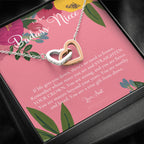 To My Badass Niece, Straighten Your Crown Necklace, Aunt Niece Necklace, Niece Birthday Gift, Niece Graduation Gift