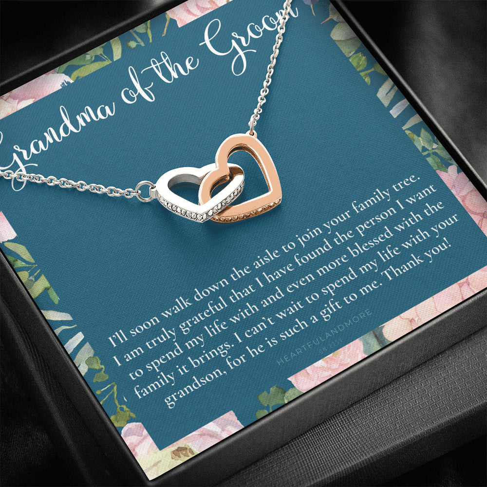 Grandmother of the Groom Gift Necklace, Grandma Wedding Gift, Nana, Bridal Shower, Rehearsal Dinner, Thank You Gift