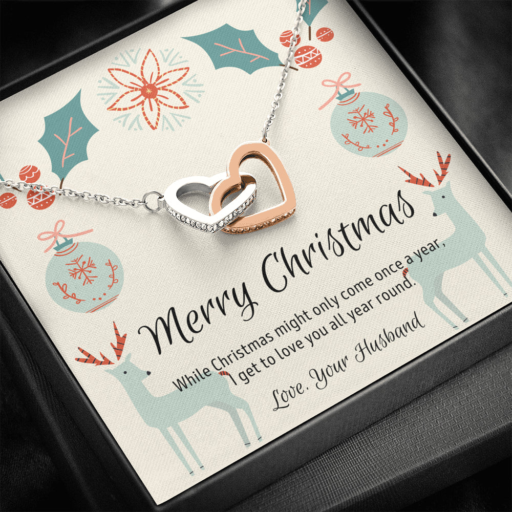 Christmas Gift for Wife, Love Knot Necklace for Wife, Christmas Present for Wife, Christmas Gift for Love, Christmas Gift for Girlfriend