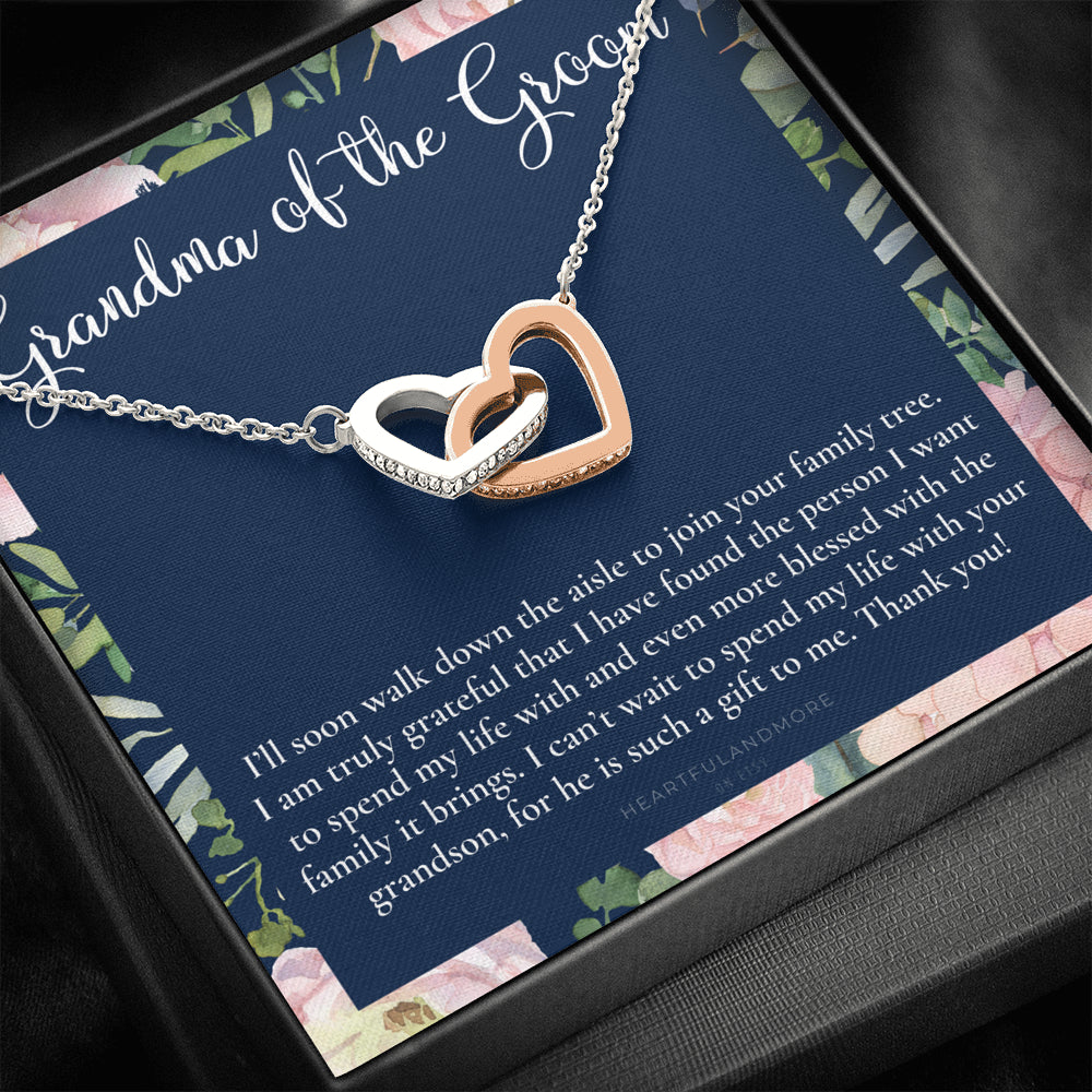 Grandmother of the Groom Gift Necklace, Grandma Wedding Gift, Nana, Bridal Shower, Rehearsal Dinner, Thank You Gift