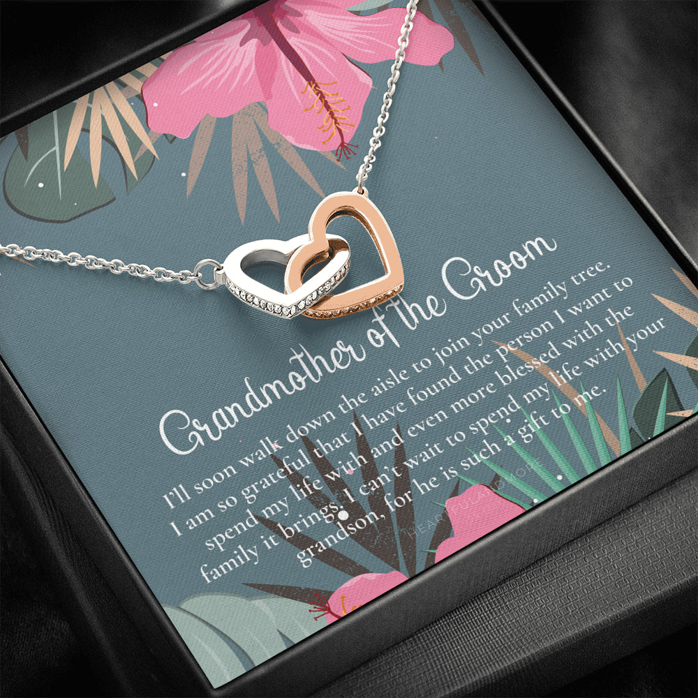 Grandmother of the Groom Gift Necklace, Grandma Wedding Gift, Nana, Bridal Shower, Rehearsal Dinner, Thank You Gift