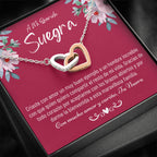 Suegra Necklace Gift, Spanish Mother In Law Gift from Daughter In Law, Regalo Para Mi Suegra, Nuera A Suegra Cumpleaños De La Suegra, Jewelry