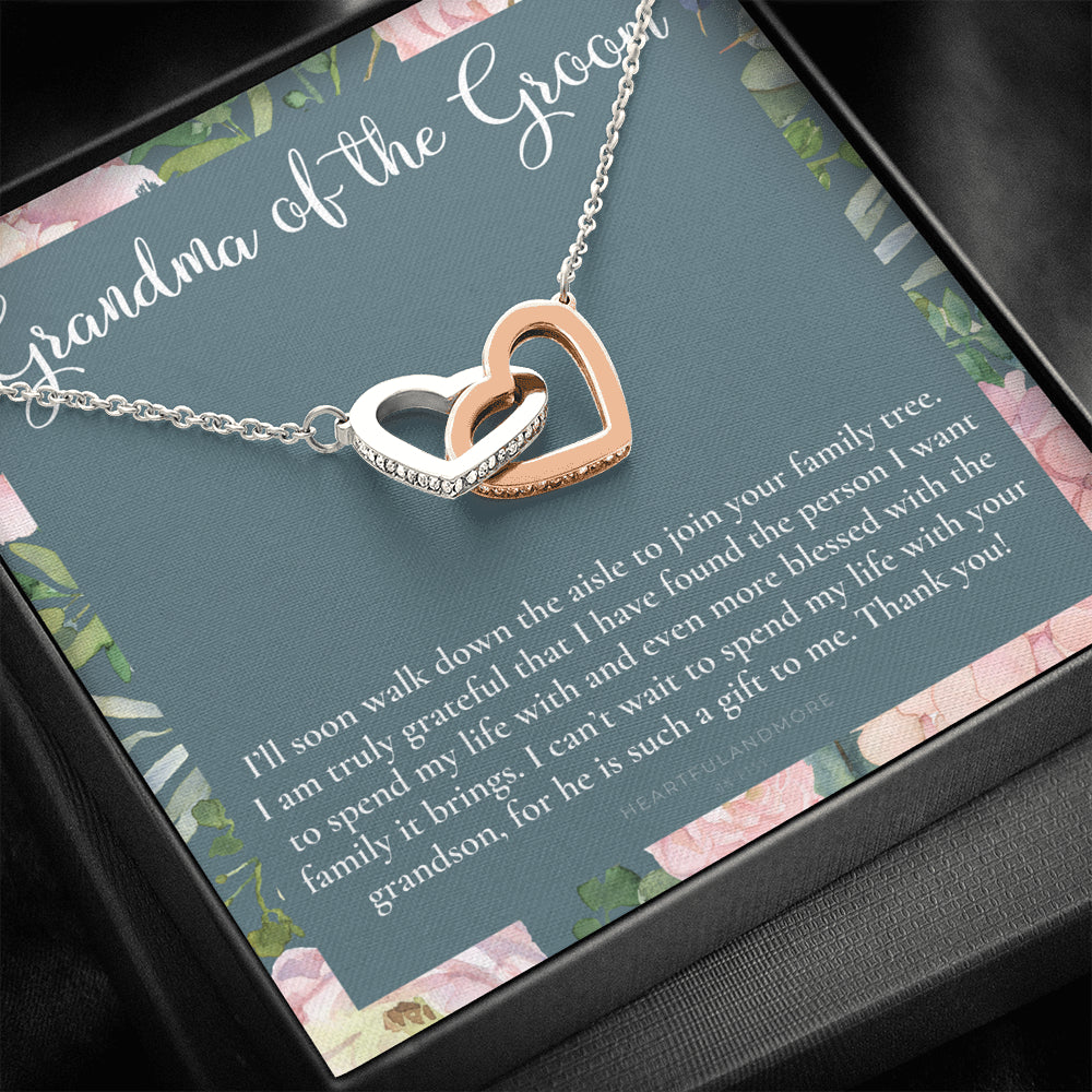 Grandmother of the Groom Gift Necklace, Grandma Wedding Gift, Nana, Bridal Shower, Rehearsal Dinner, Thank You Gift
