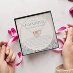 Interlocking Necklace, To My Daughter, Live Your Dreams Necklace, Gift for Daughter from Mom, Graduation