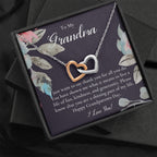 Gift For Grandma Necklace, Grandmother Birthday Gift From Granddaughter/Grandson, To My Grandma Necklace Gift, Grandmother Gift, Grandparents Day Gift