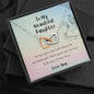 To My Daughter, Love Mom, Daughter Gifts from Mom, Birthday Gift Necklace for Daughter, Interlocking Hearts Necklace