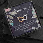 Gift For Grandma Necklace, Grandmother Birthday Gift From Granddaughter/Grandson, To My Grandma Necklace Gift, Grandmother Gift, Grandparents Day Gift