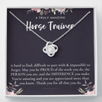 Gift For Horse Trainer, Horse Trainer Gift, Horse Trainer Appreciation Gift, Birthday, Love Knot Necklace